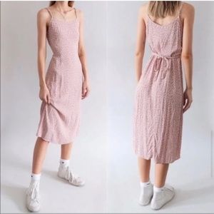 Brandy Melville Midi Paulina Dress, pink floral, one size